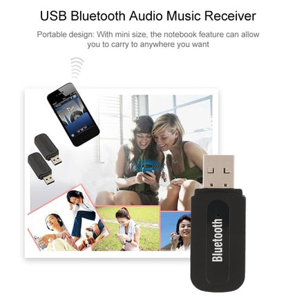 5 PCS USB Bluetooth Music Receiver 3.5mm Bluetooth Speaker Adapter-garmade.com