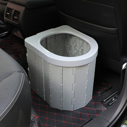 Car Toilet Integrated Portable Folding Toilet Self-Driving Tour Outdoor Camping Toilet(Black)-garmade.com