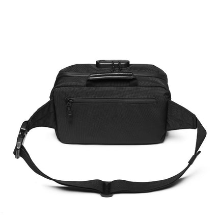 Ozuko 9257 Men Outdoor Sports Waist Bag Anti-Theft Shoulder Messenger Bag(Dark Gray)-garmade.com
