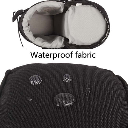 5603 Wear-Resistant Waterproof And Shockproof SLR Camera Lens Bag, Size: M(Black)-garmade.com