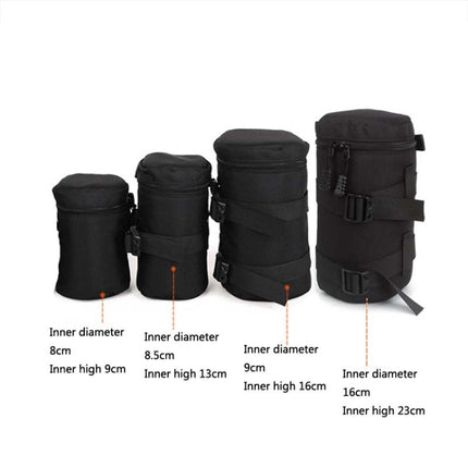 5603 Wear-Resistant Waterproof And Shockproof SLR Camera Lens Bag, Size: L(Black)-garmade.com