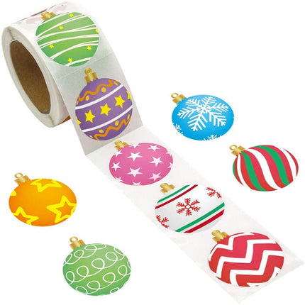 Christmas Decoration Sticker Gift Label Tape, Size: 1.5 Inch / 38mm(B)-garmade.com