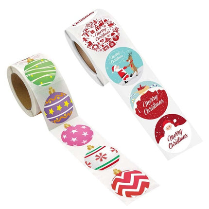 Christmas Decoration Sticker Gift Label Tape, Size: 1.5 Inch / 38mm(A)-garmade.com