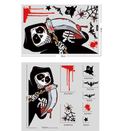 Halloween Decoration Static Wall Stickers(BQ041 Death)-garmade.com