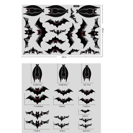 Halloween Decoration Static Wall Stickers(BQ049 Bat)-garmade.com