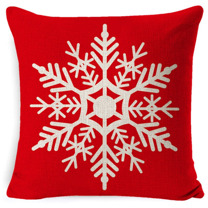 Christmas Linen Red Hug Pillowcase Without Pillow Core, Size: 45 x 45cm(SDBZ-00304)-garmade.com
