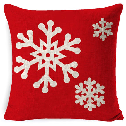 Christmas Linen Red Hug Pillowcase Without Pillow Core, Size: 45 x 45cm(SDBZ-00306)-garmade.com