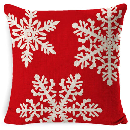 Christmas Linen Red Hug Pillowcase Without Pillow Core, Size: 45 x 45cm(SDBZ-00307)-garmade.com