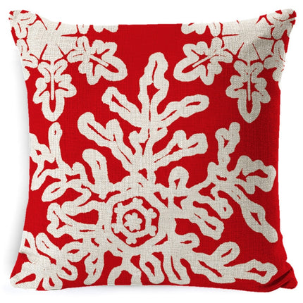 Christmas Linen Red Hug Pillowcase Without Pillow Core, Size: 45 x 45cm(SDBZ-00313)-garmade.com