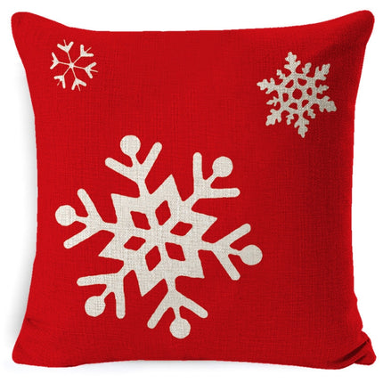 Christmas Linen Red Hug Pillowcase Without Pillow Core, Size: 45 x 45cm(SDBZ-00315)-garmade.com