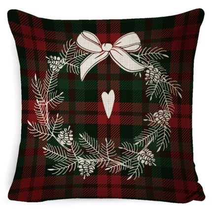 Christmas Decoration Linen Pillowcase Without Pillow Core, Size: 45 x 45cm(SDBZ-00117)-garmade.com