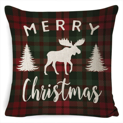 Christmas Decoration Linen Pillowcase Without Pillow Core, Size: 45 x 45cm(SDBZ-00118)-garmade.com