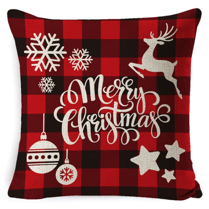 Christmas Decoration Linen Pillowcase Without Pillow Core, Size: 45 x 45cm(SDBZ-00121)-garmade.com