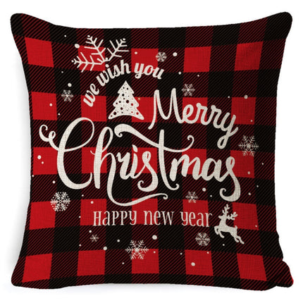 Christmas Decoration Linen Pillowcase Without Pillow Core, Size: 45 x 45cm(SDBZ-00123)-garmade.com