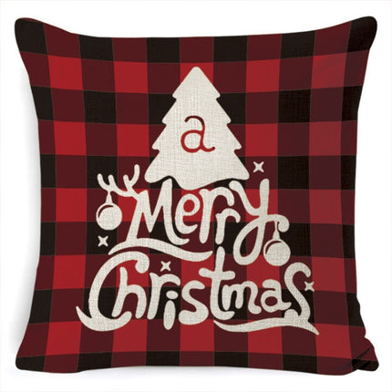 Christmas Decoration Linen Pillowcase Without Pillow Core, Size: 45 x 45cm(SDBZ-00125)-garmade.com