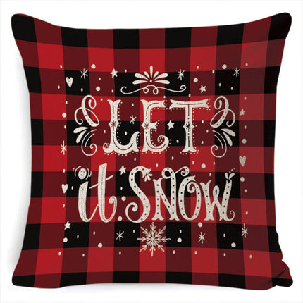 Christmas Decoration Linen Pillowcase Without Pillow Core, Size: 45 x 45cm(SDBZ-00129)-garmade.com