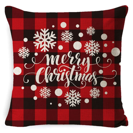 Christmas Decoration Linen Pillowcase Without Pillow Core, Size: 45 x 45cm(SDBZ-00131)-garmade.com