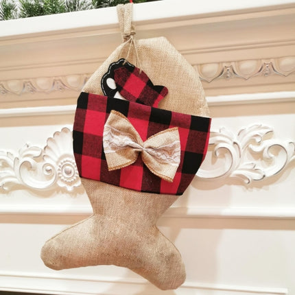 Christmas Sock Gift Bag Ornament(Burble Fish Socks)-garmade.com