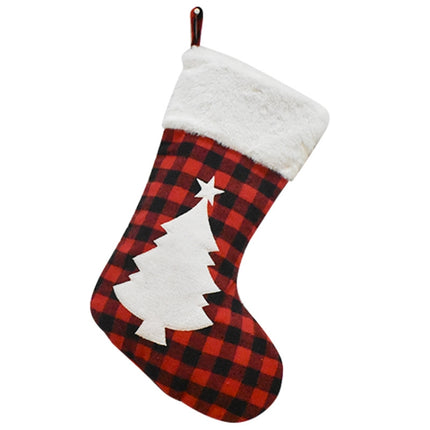 Christmas Decoration Socks Children Gift Candy Bag(Tree)-garmade.com