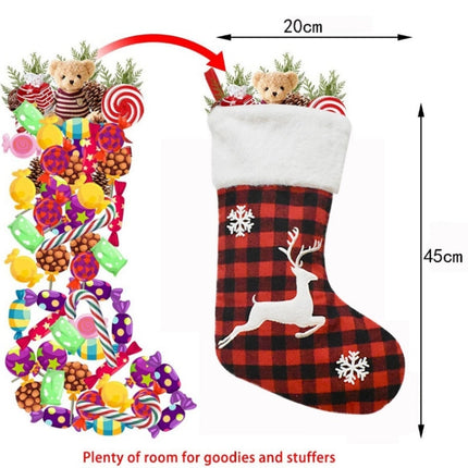 Christmas Decoration Socks Children Gift Candy Bag(Deer)-garmade.com