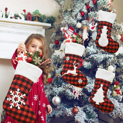 Christmas Decoration Socks Children Gift Candy Bag(Tree)-garmade.com