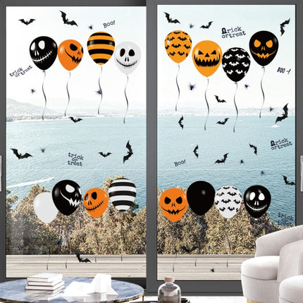 Halloween Horror Glass Decoration Sticker Balloon Electrostatic Sticker(Balloon)-garmade.com