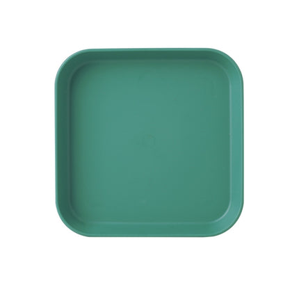 Home 6 Inch Small Dish Plastic Snack Cake Dish Dining Table Garbage Tray(Square Green)-garmade.com