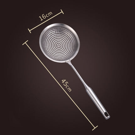 304 Stainless Steel Colander Dumpling Noodles Drained Colander Household Scoop Net Sieve, Specification: 16cm-garmade.com