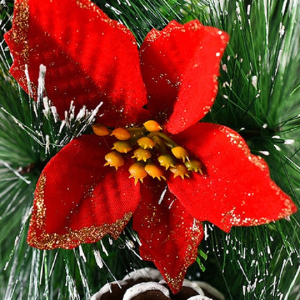 23cm Christmas Decoration Handmade Garland Wreath Door Hanging Window Props, Specification: Ordinary White Snow-garmade.com