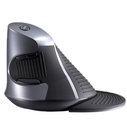 DELUX M618 6-Keys Vertical Snail Ergonomic Wireless Mouse(Black)-garmade.com