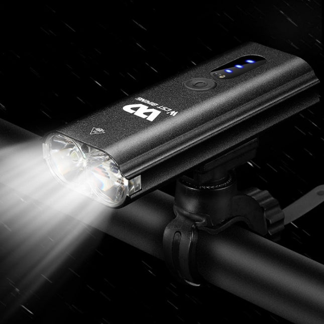 WEST BIKING Bicycle Light Sensor Headlight Mountain Bike Night Riding Strong Light(Black)-garmade.com
