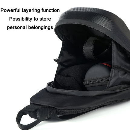 WEST BIKING YP0707272 Hard Shell Bike Riding Backpack Leisure Portable Outdoor Bag(Carbon Texture)-garmade.com