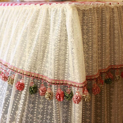 Piano Cover 150x35x110cm Lace Embroidered Cloth Piano Dust Cover-garmade.com