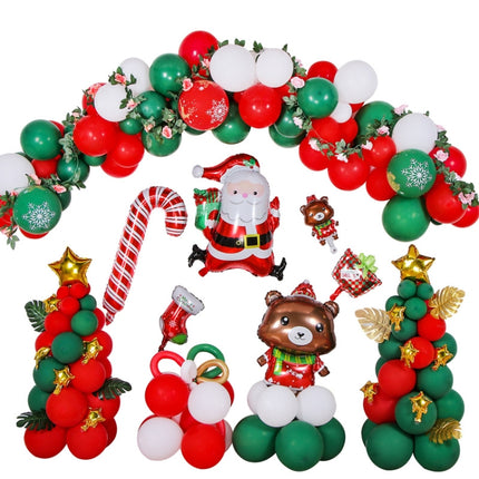 1SD2021006 Christmas Party Decoration Aluminum Film Balloons, Style: Wreath-garmade.com