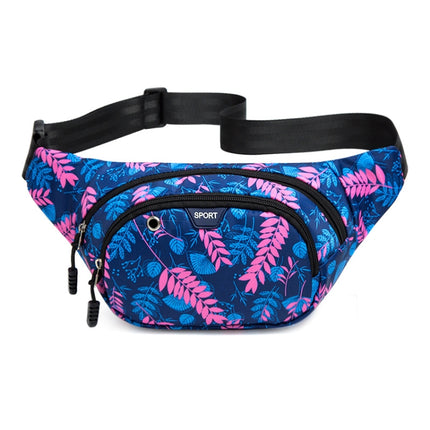 Ladies Sports Running Waist Bag Outdoor Leisure Cashier Wallet, Size: 10 inch(Brilliant Blue)-garmade.com