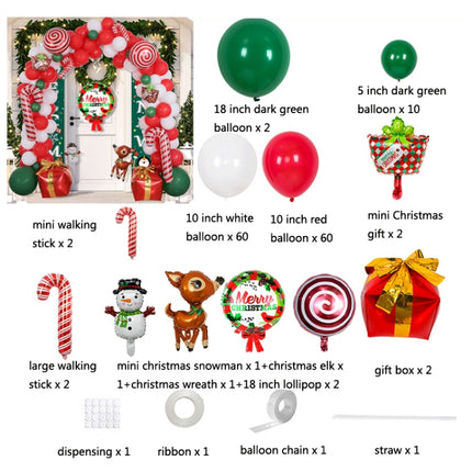 Christmas Decoration Arch Balloon Set, Style: Balloon Bhain 2-garmade.com