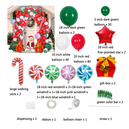 Christmas Decoration Arch Balloon Set, Style: Set 1-garmade.com