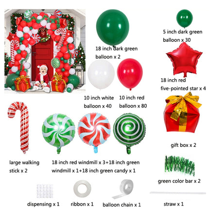 Christmas Decoration Arch Balloon Set, Style: Set 3-garmade.com