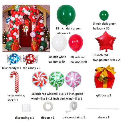Christmas Decoration Arch Balloon Set, Style: Set 4-garmade.com