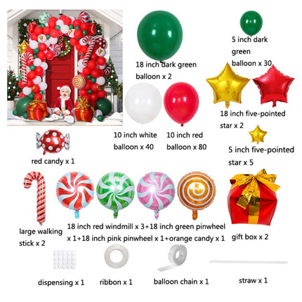 Christmas Decoration Arch Balloon Set, Style: Set 5-garmade.com