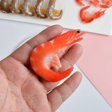 3 PCS Simulation Shrimp Camera Props Children Play House Toys(Big Grilled Shrimp)-garmade.com