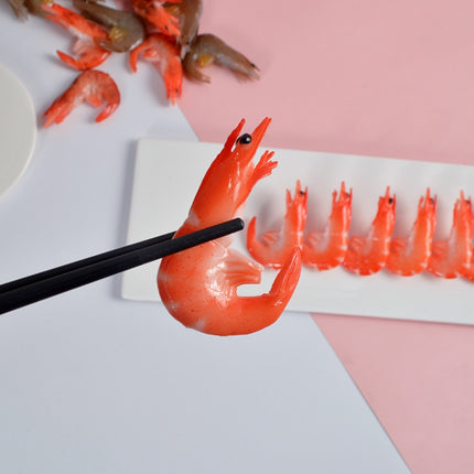 3 PCS Simulation Shrimp Camera Props Children Play House Toys(Big Grilled Shrimp)-garmade.com