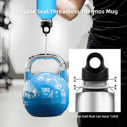 REVOMAX Stainless Steel Vacuum Flask Outdoor Car Vacuum Flask, Capacity： 266ml (Bubble Blue)-garmade.com