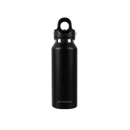 REVOMAX Stainless Steel Vacuum Flask Outdoor Car Vacuum Flask, Capacity： 365ml (Star Black)-garmade.com