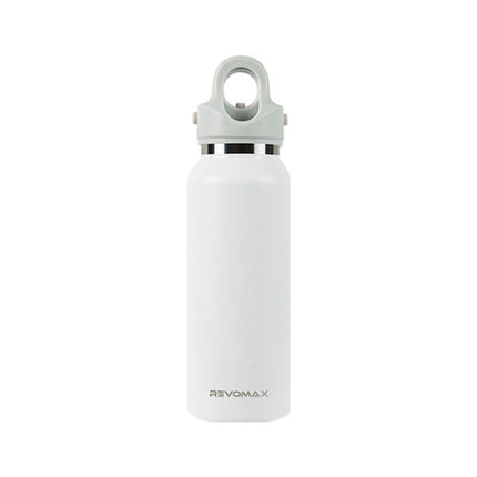 REVOMAX Stainless Steel Vacuum Flask Outdoor Car Vacuum Flask, Capacity： 365ml (Polar White)-garmade.com