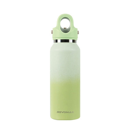 REVOMAX Stainless Steel Vacuum Flask Outdoor Car Vacuum Flask, Capacity： 365ml (Matcha Green)-garmade.com