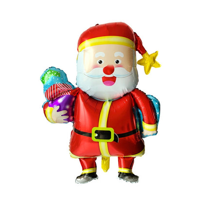 Christmas Decoration Aluminum Film Balloons, Style: Gift Santa-garmade.com