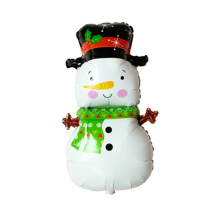 Christmas Decoration Aluminum Film Balloons, Style: Hat Snowman-garmade.com