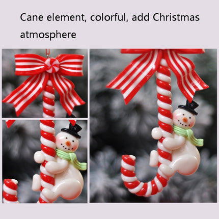 Christmas Holiday Ornament Christmas Cane Candy Bar Ornaments(Snowman)-garmade.com