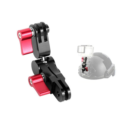 Aluminium Alloy 360 Degree Rotating Mount Adapter Adjustable Arm Connector for GoPro HERO10 Black / HERO9 Black / HERO8 Black /7 /6 /5 /5 Session /4 Session /4 /3+ /3 /2 /1, DJI Osmo Action, Xiaoyi and Other Action Cameras(Red)-garmade.com